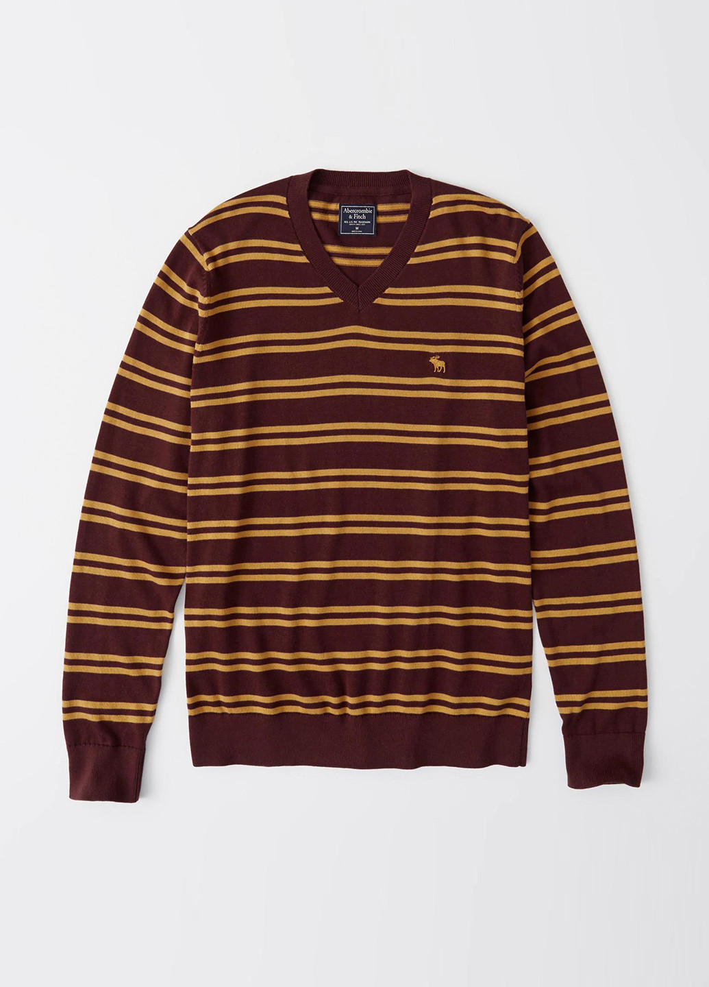 Бордовий демісезонний пуловер пуловер Abercrombie & Fitch