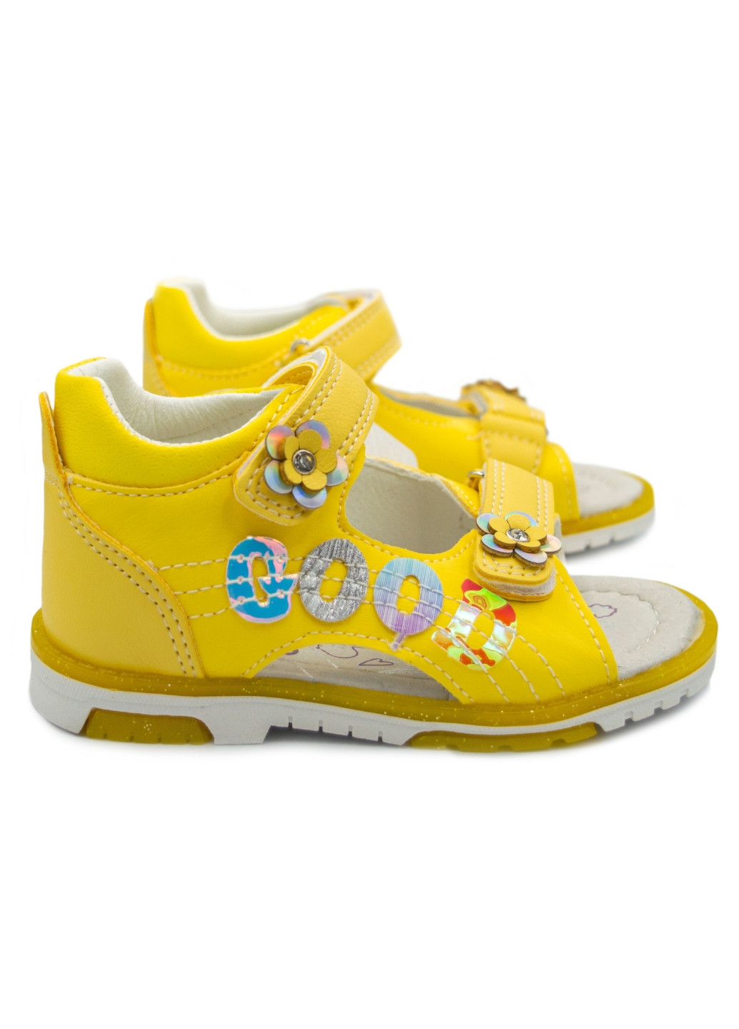 Желтые босоножки детские для девочки Kimbo-O