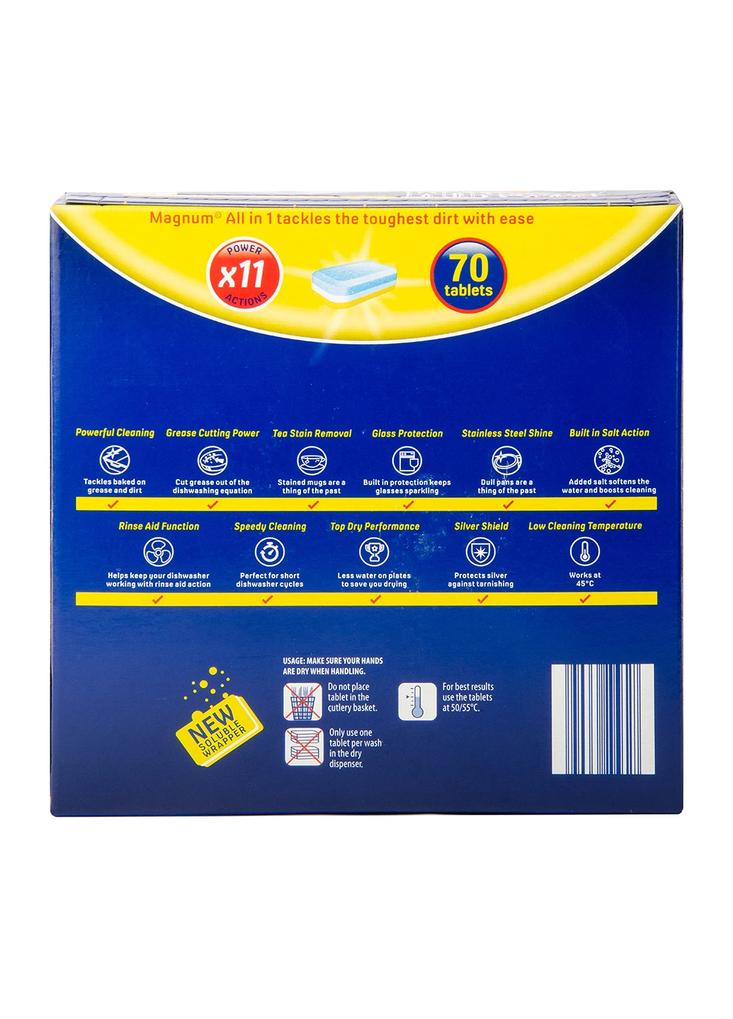 Таблетки для посудомийнои машины All in 1 Lemon (70 штук) Magnum (224401022)