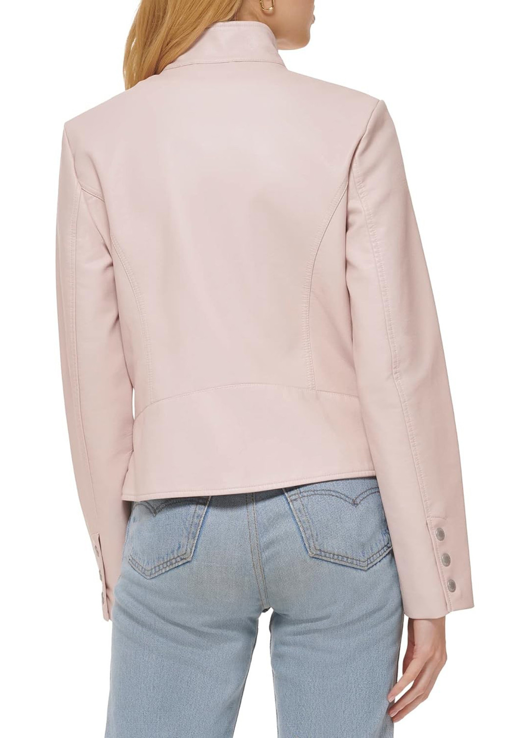 Рожева демісезонна куртка байкерська Levi's