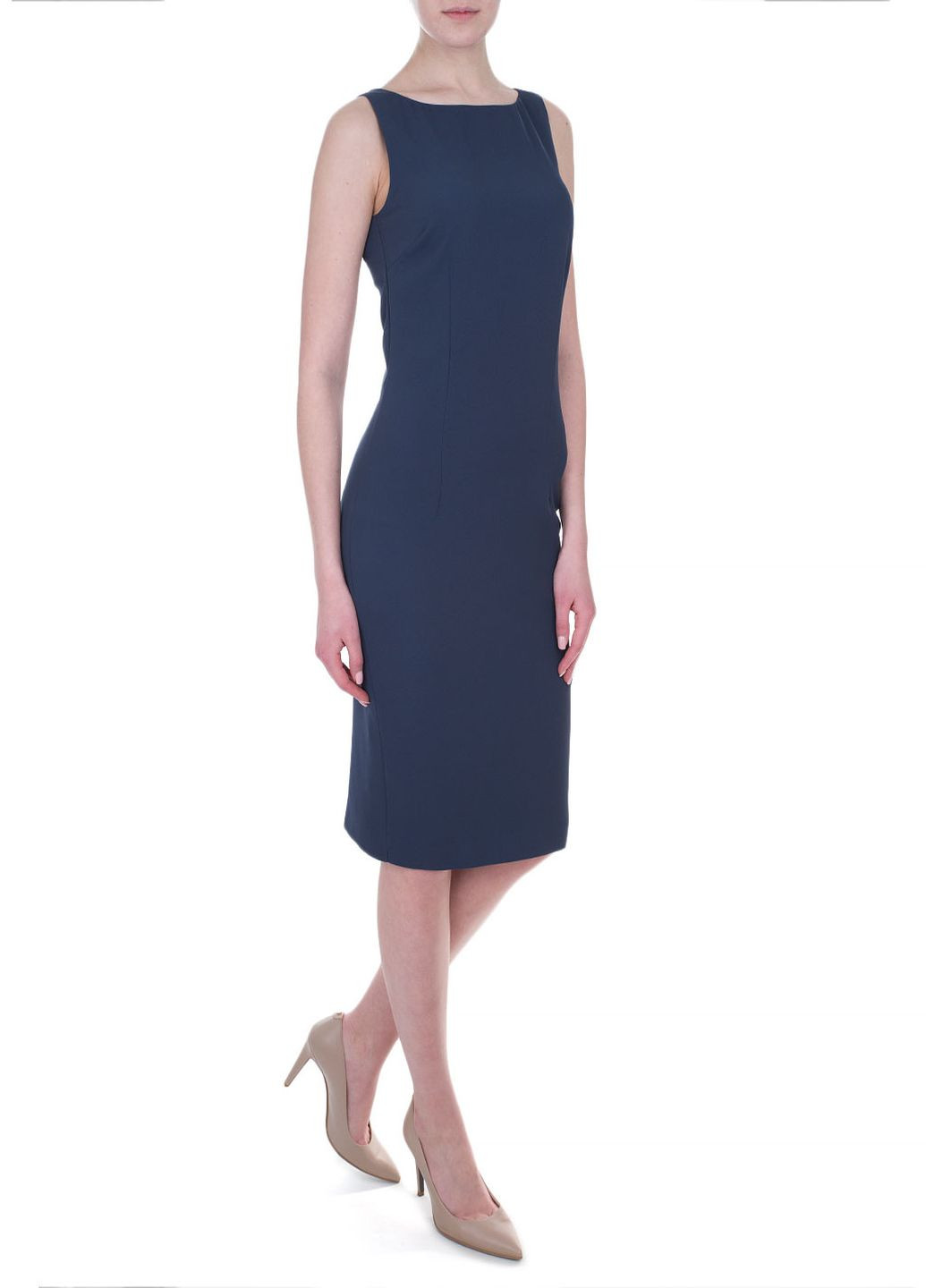 Синя кежуал плаття, сукня Trussardi Jeans однотонна