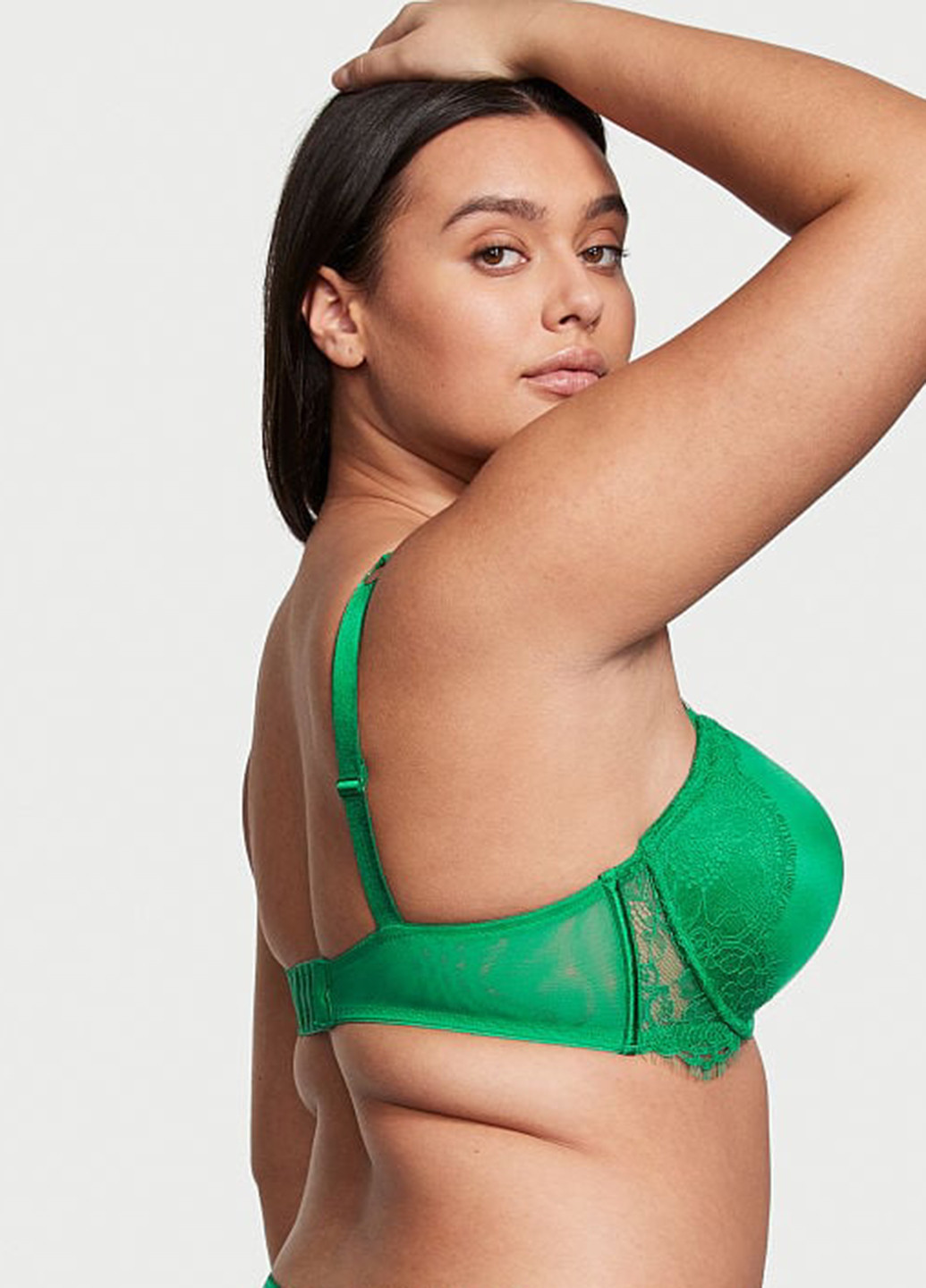 Зелёный бюстгальтер Victoria's Secret с косточками полиамид