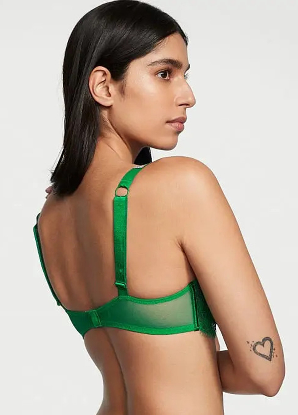 Зелёный бюстгальтер Victoria's Secret с косточками полиамид