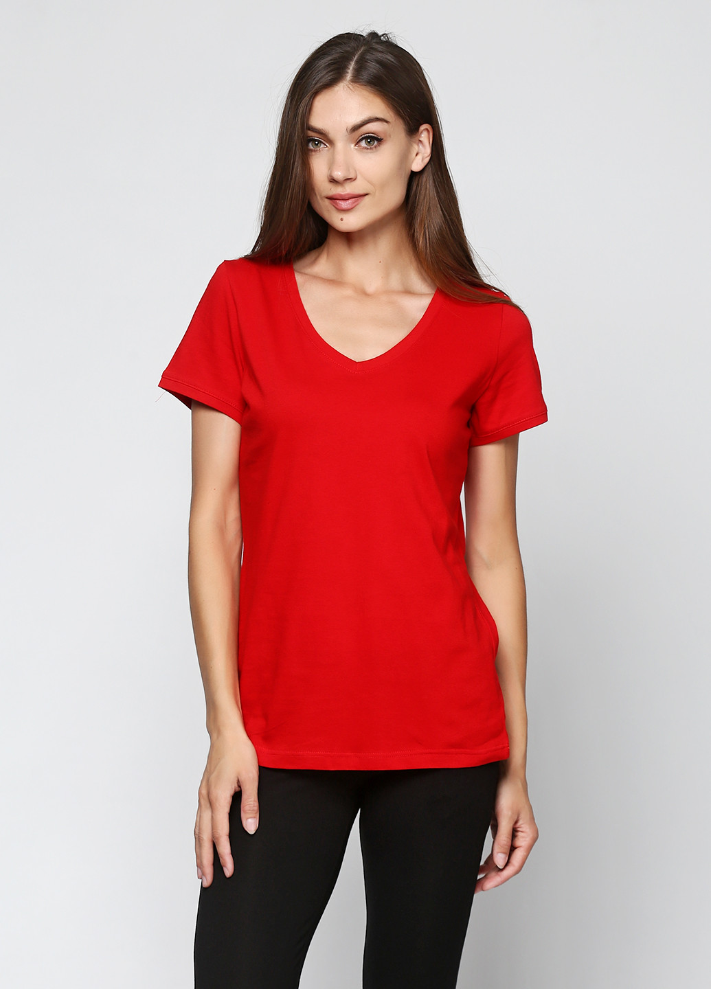 Красная летняя футболка Senti