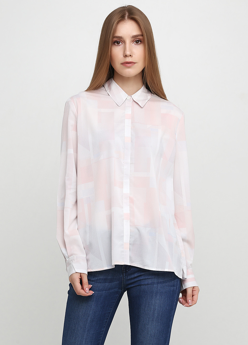 Бледно-розовая блуза MBYM