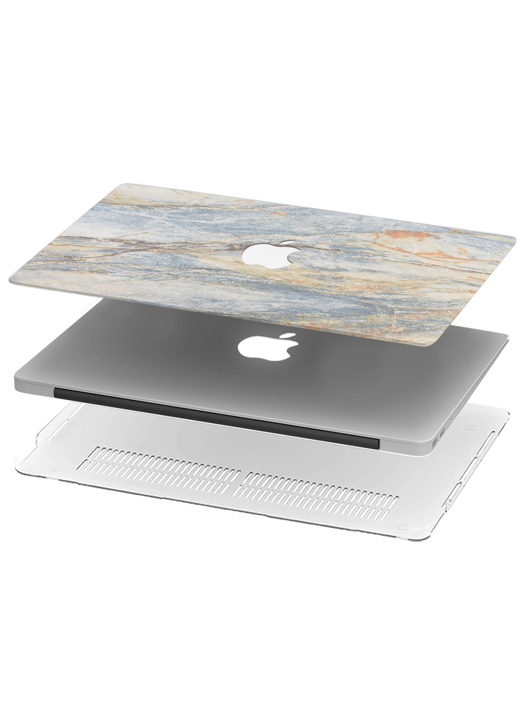 Чохол пластиковий для Apple MacBook Pro 13 A1278 Мрамор (Marble) (6347-1916) MobiPrint (218505523)