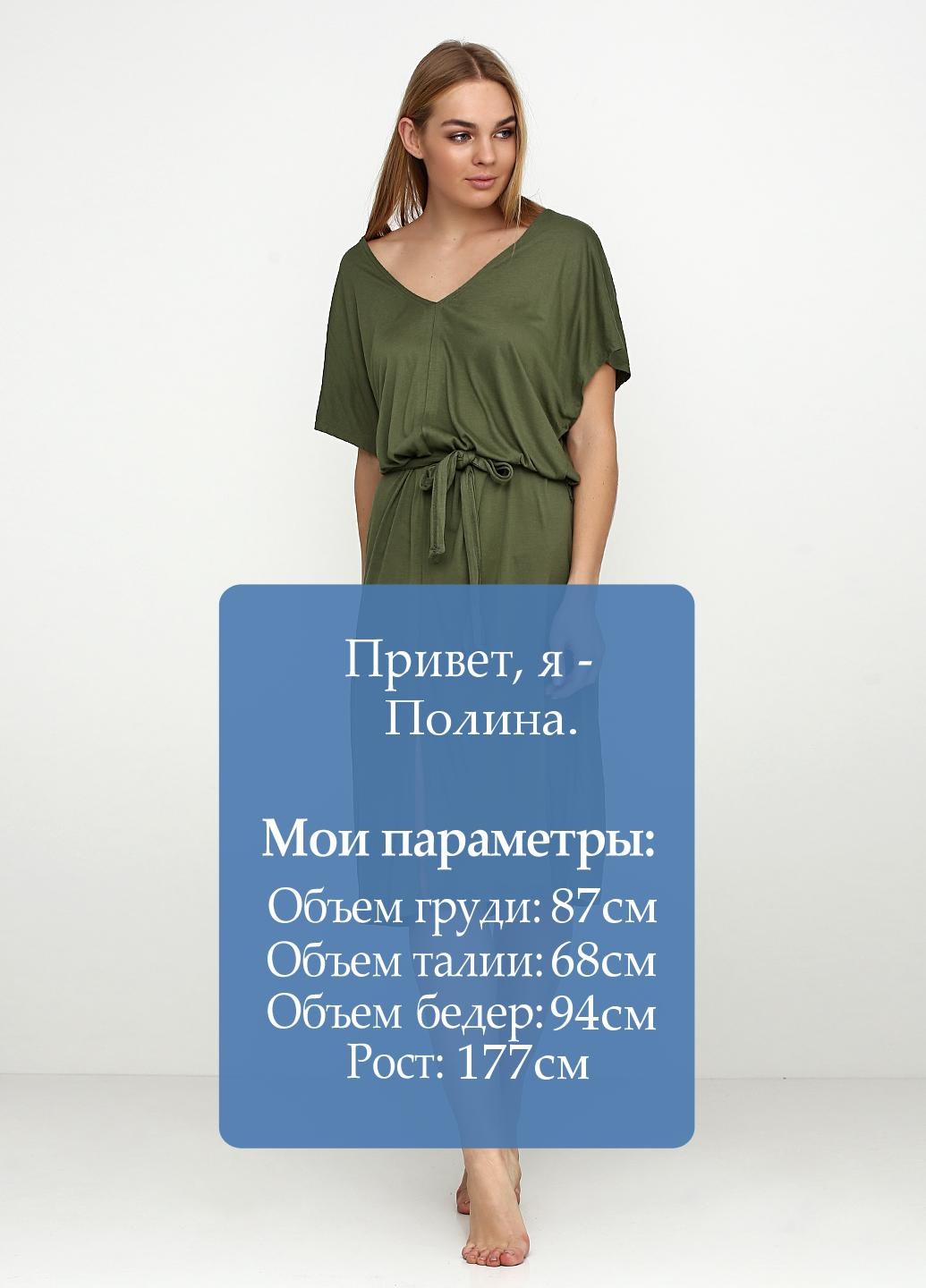 Оливкова (хакі) кежуал сукня Women'secret