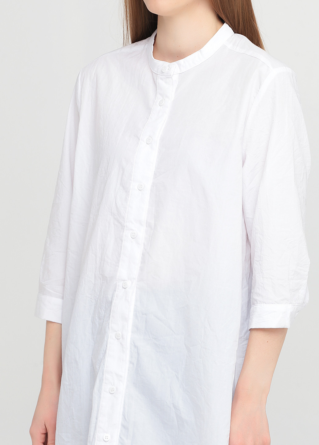 Белая кэжуал рубашка однотонная Fashion Union