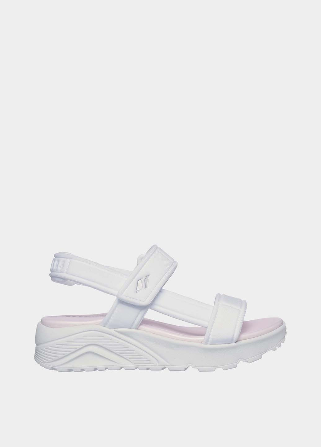 Белые кэжуал сандалии Skechers на липучке