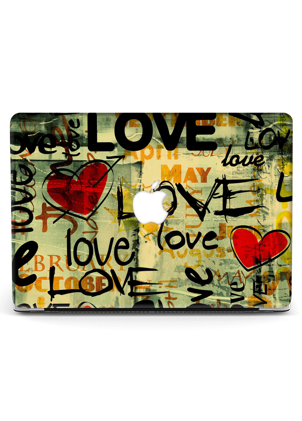 Чехол пластиковый для Apple MacBook Air 13 A1466 / A1369 Любовь (Love) (6351-2102) MobiPrint (218528718)