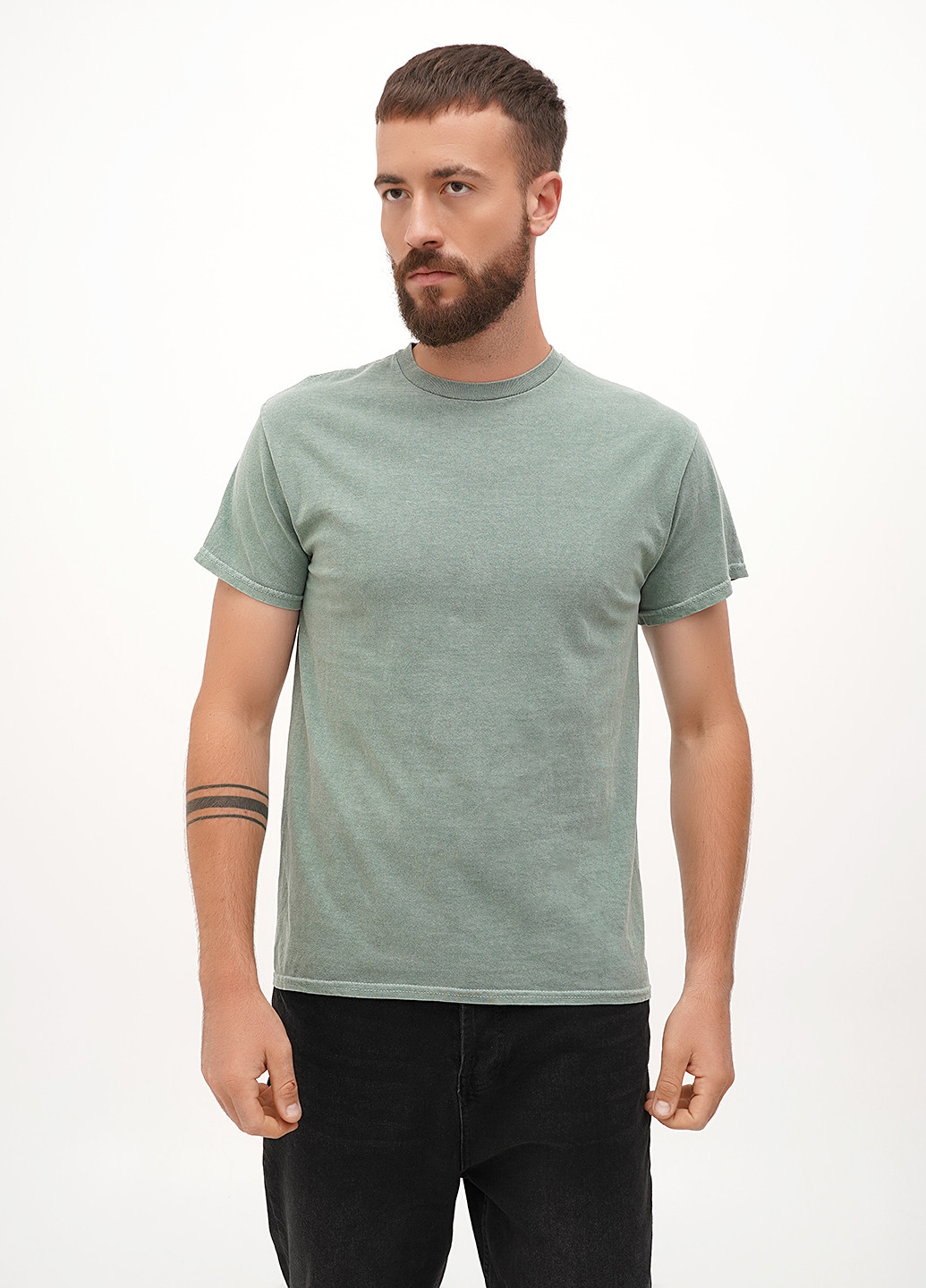 Светло-зеленая футболка Gildan