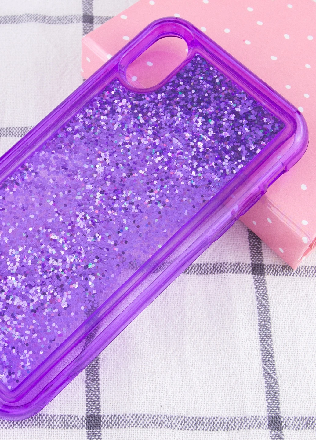 TPU+PC чехол Sparkle (glitter) для Apple iPhone XS Max (6.5') Фиолетовый (is_00000033782_8) Epik (229728301)