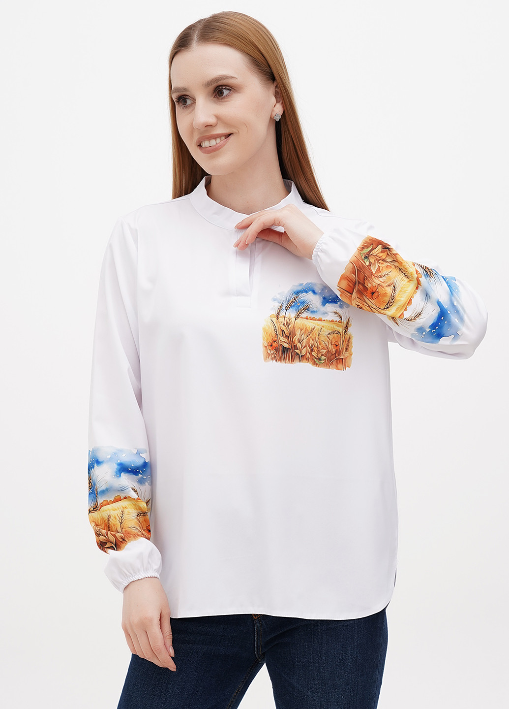 Белая блуза Leka