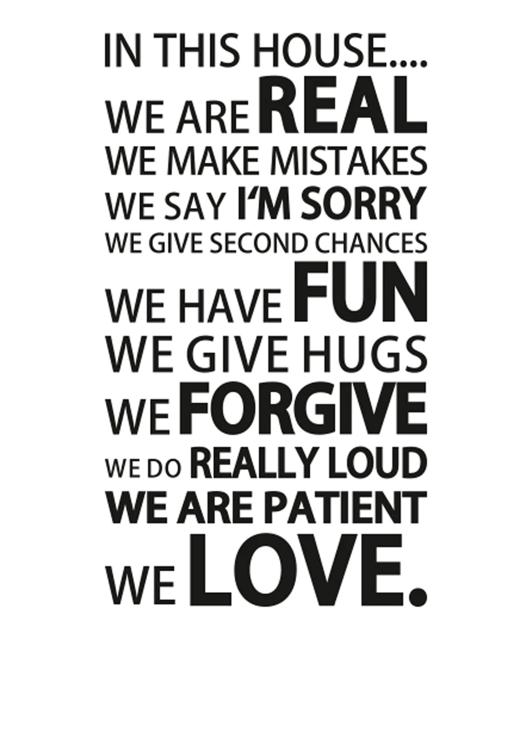 Наклейка "We love" Uzuri (17795920)