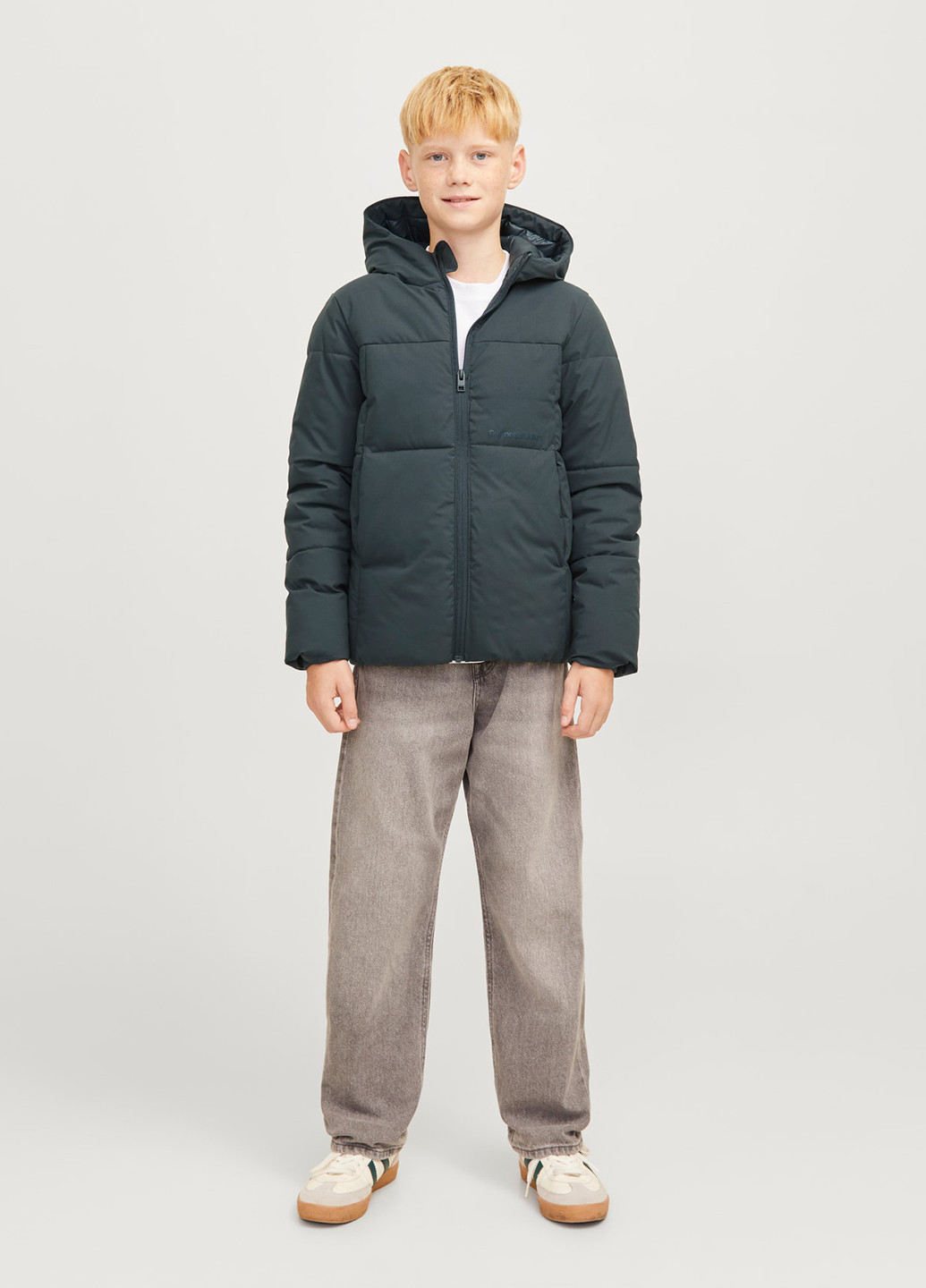 Сіро-синя зимня куртка Jack & Jones