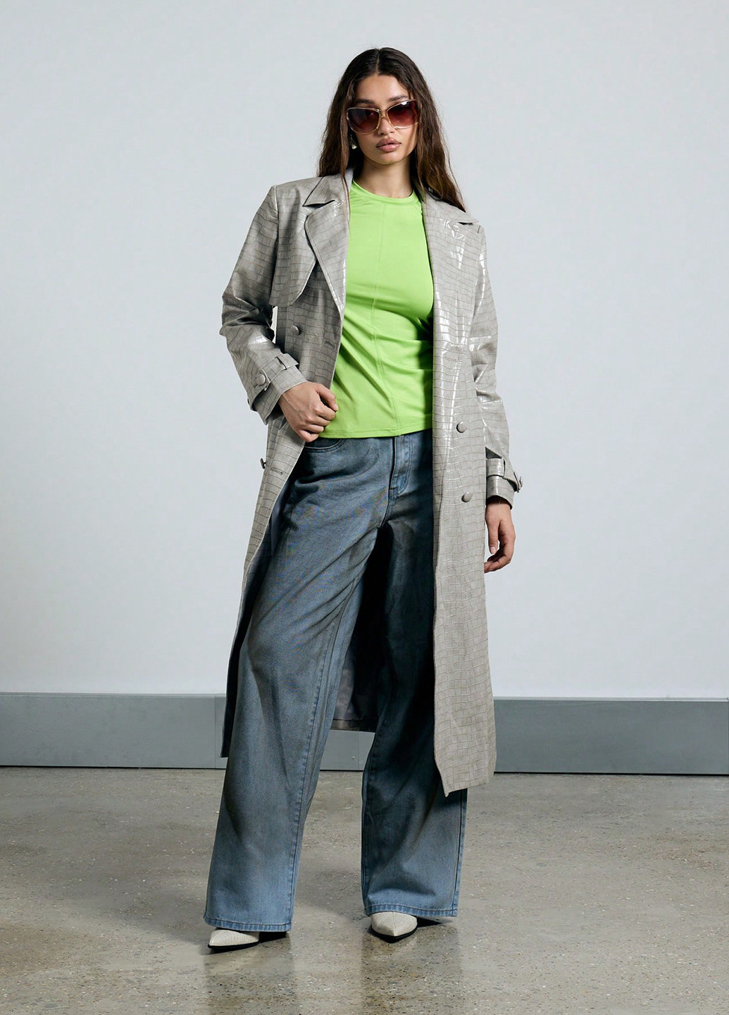 Плащ SHEIN тренчкот на гудзиках демісезон (367017821)