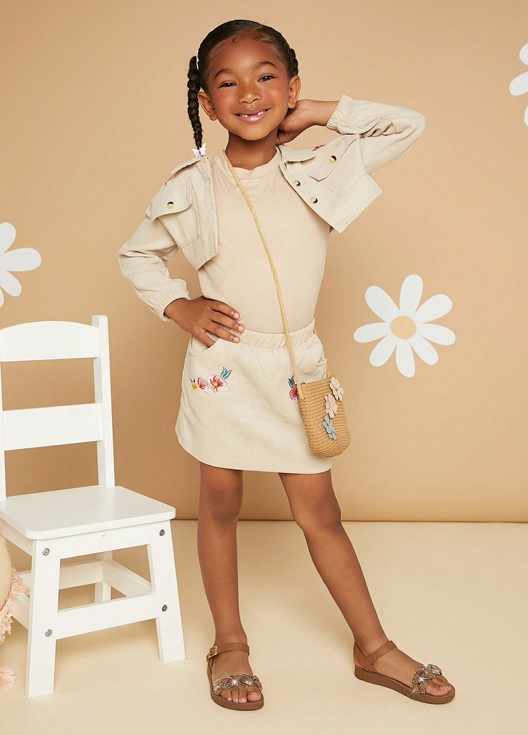 Коричневые кэжуал сандалии SHEIN с ремешком