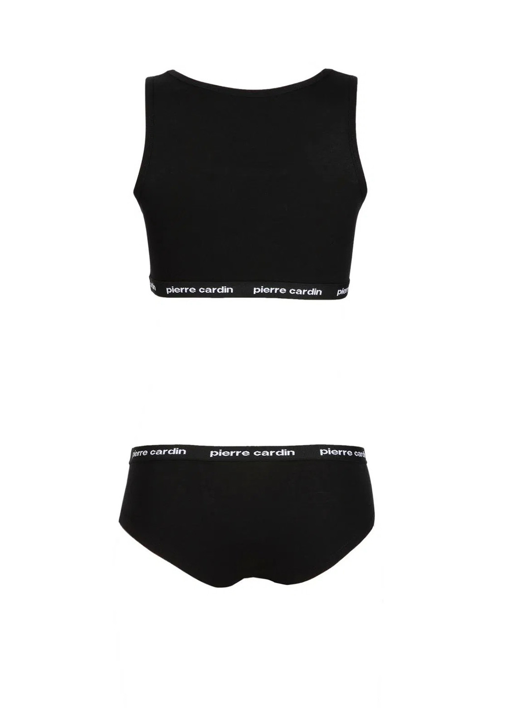 Чорний демісезонний комплект (топ, трусики) Pierre Cardin