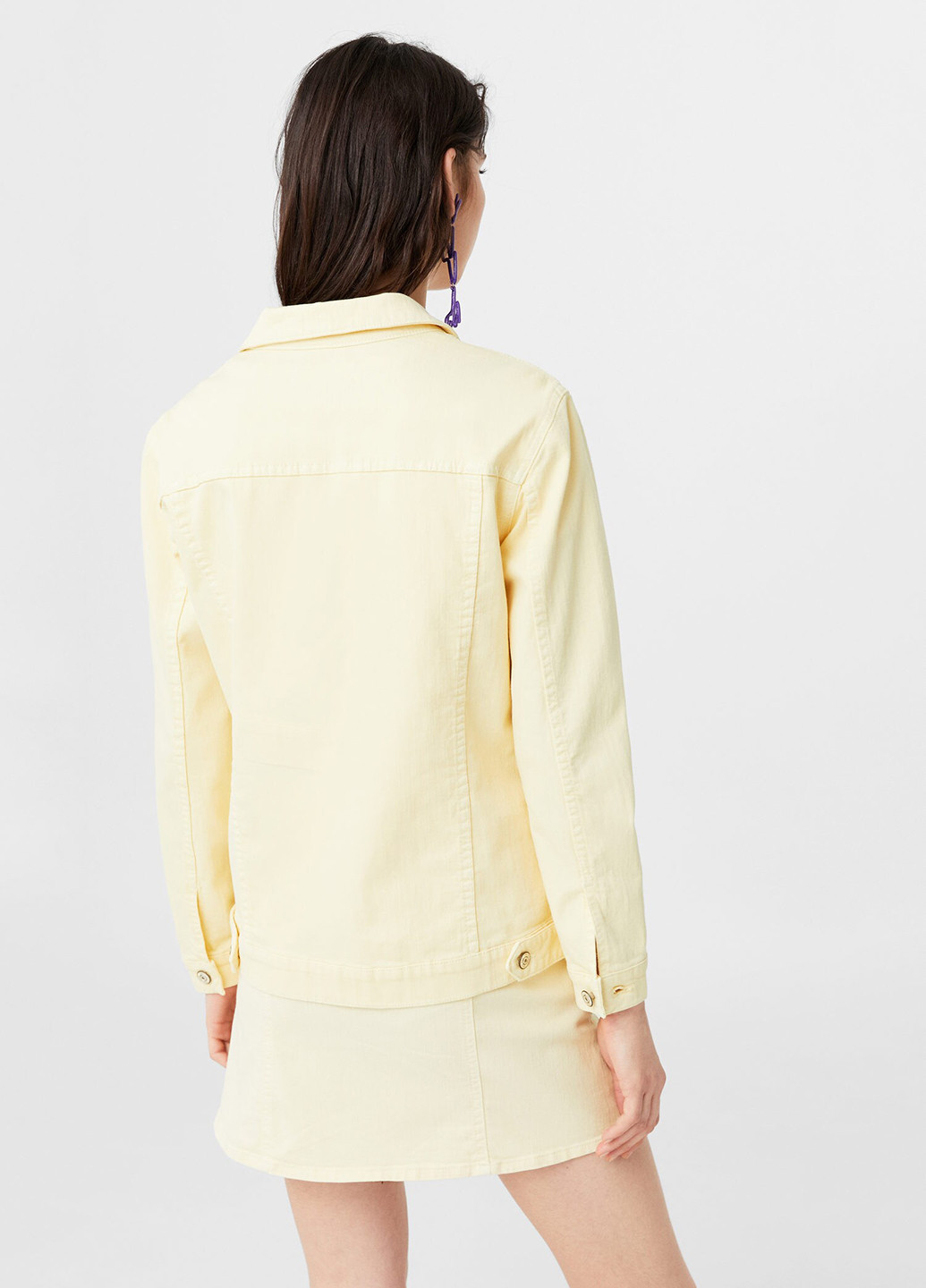 Желтая демисезонная куртка Mango