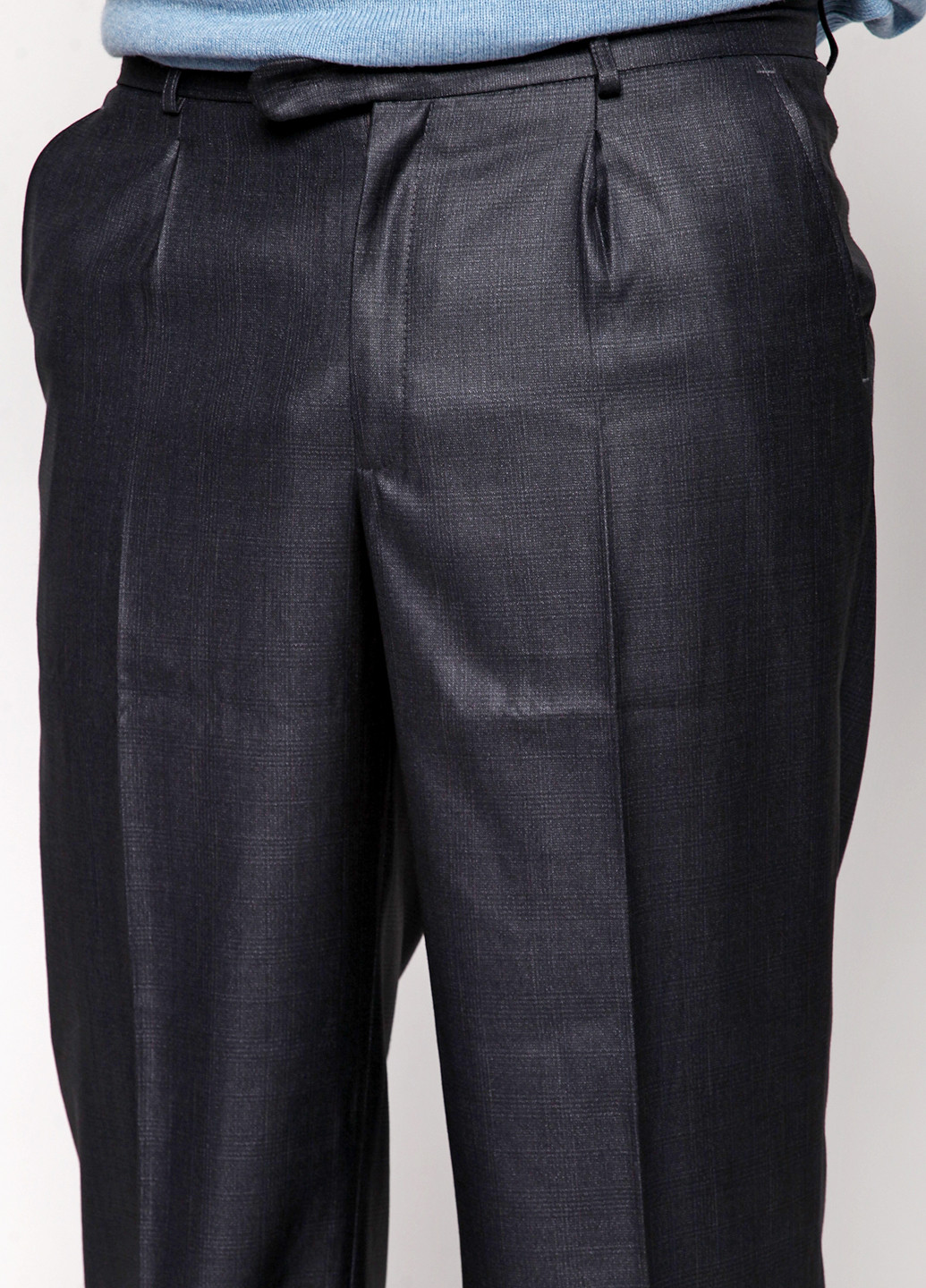 Темно-серые классические демисезонные брюки Ravol