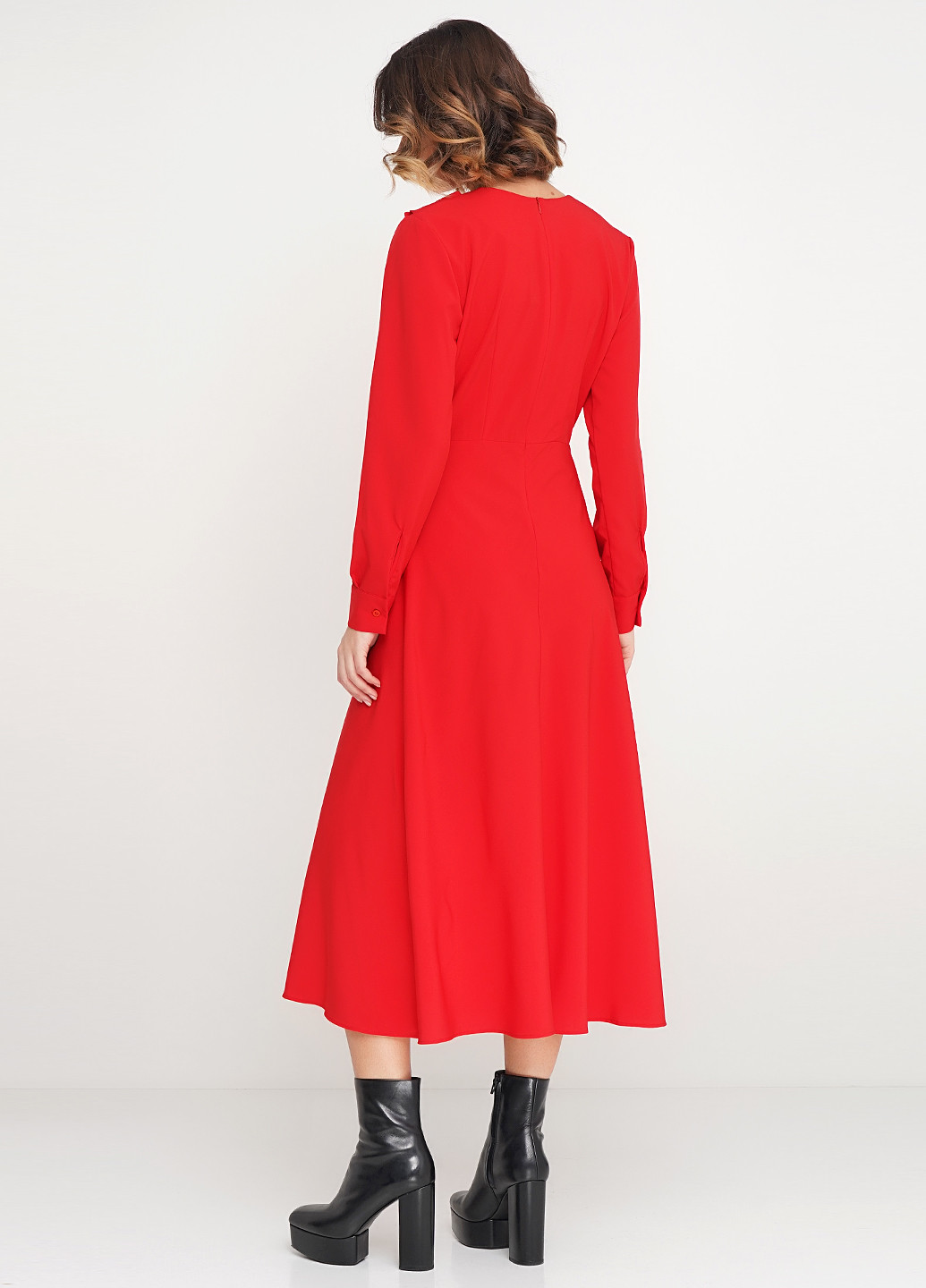 Красное кэжуал платье Gingier Studio однотонное