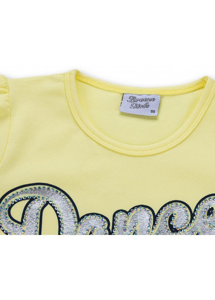 Синее платье с многослойной юбкой "dance" (8754-104g-yellow) Breeze (205765822)