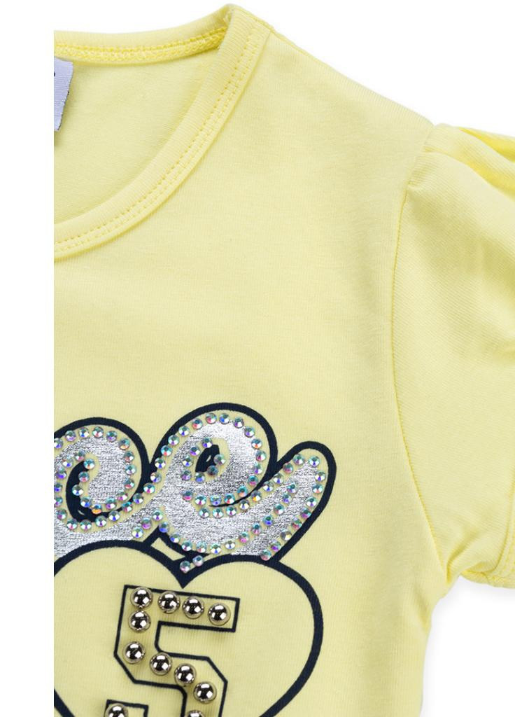 Синее платье с многослойной юбкой "dance" (8754-104g-yellow) Breeze (205765822)