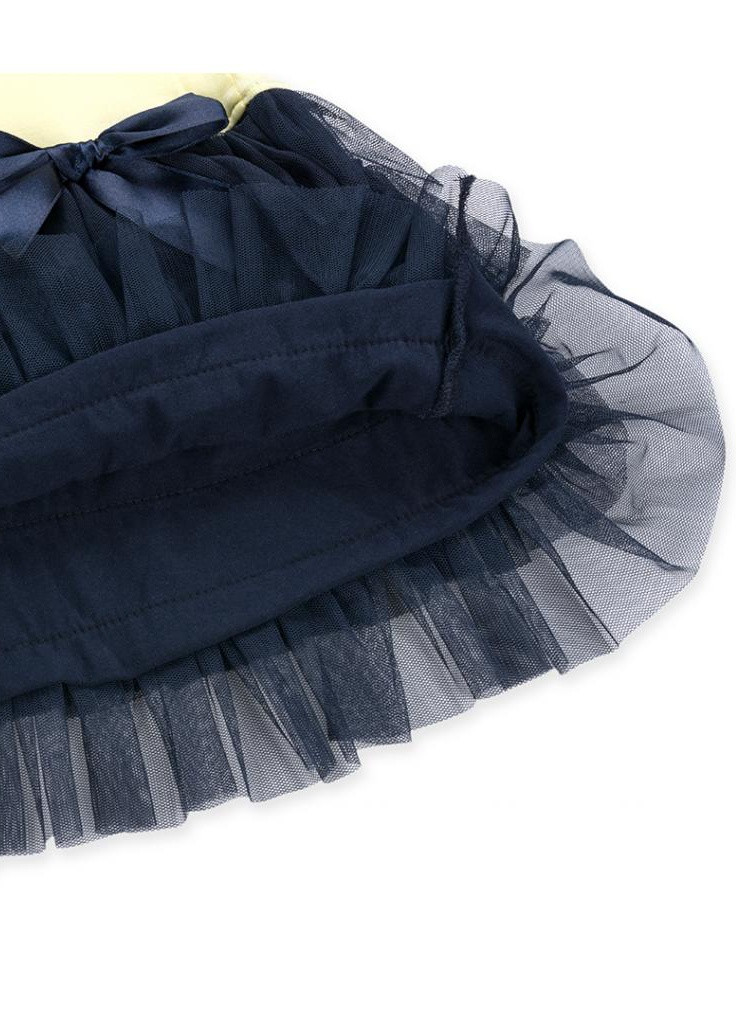 Синее платье с многослойной юбкой "dance" (8754-104g-yellow) Breeze (205765822)