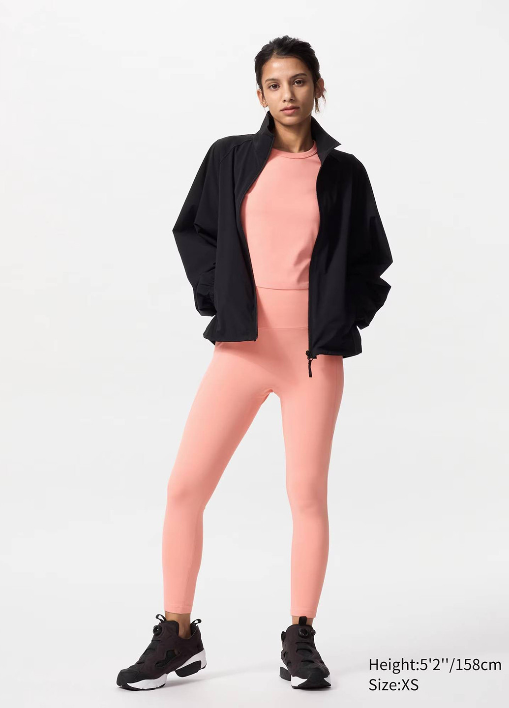 Персиковые демисезонные леггинсы Uniqlo