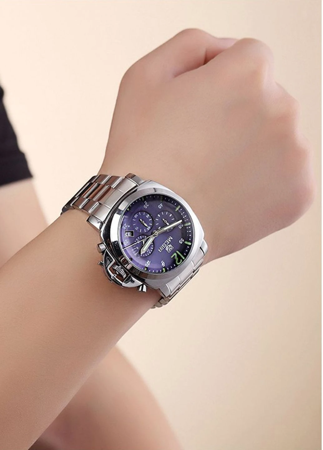 Годинники Silver Blue Silver MG3006 SS Megir (233603347)