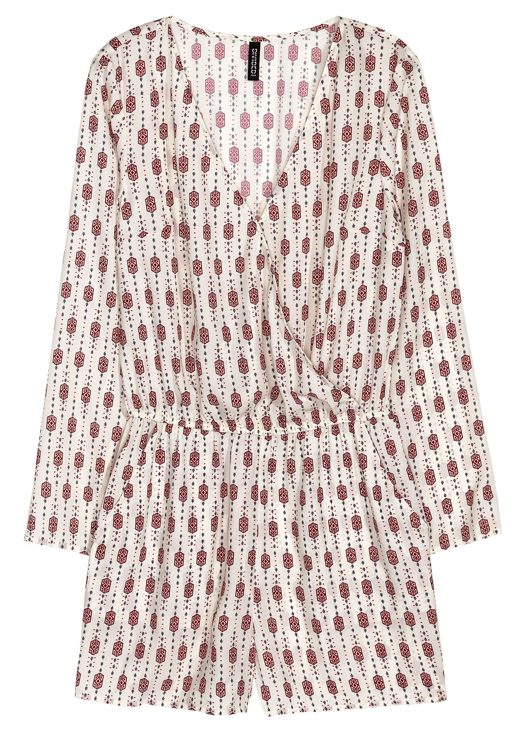 Комбинезон H&M комбинезон-шорты рисунок светло-бежевый кэжуал