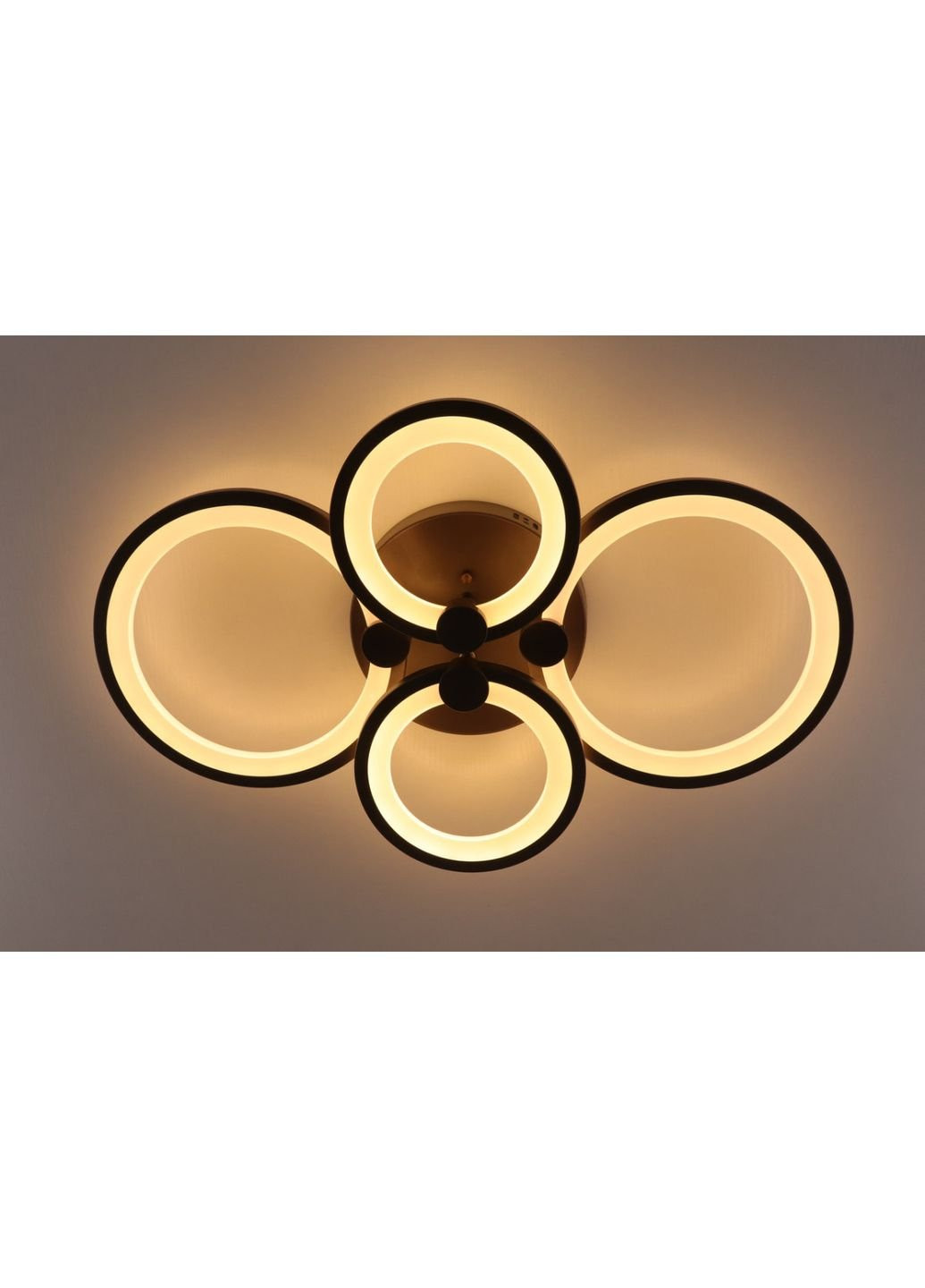 Люстра стельова LED з пультом A2280/2+2-cf Коричневий 10х62х39 см. Sunnysky (253630553)