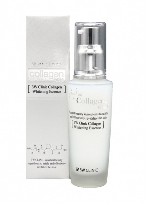 Collagen Whitening Essence Эссенция для лица осветительная Коллаген Ниацинамид, 50 мл 3W Clinic (236332938)