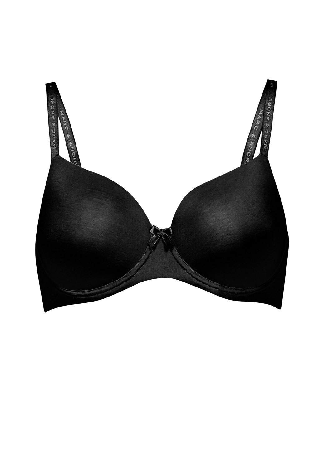 Чёрный бюстгальтер Marc & André с косточками хлопок