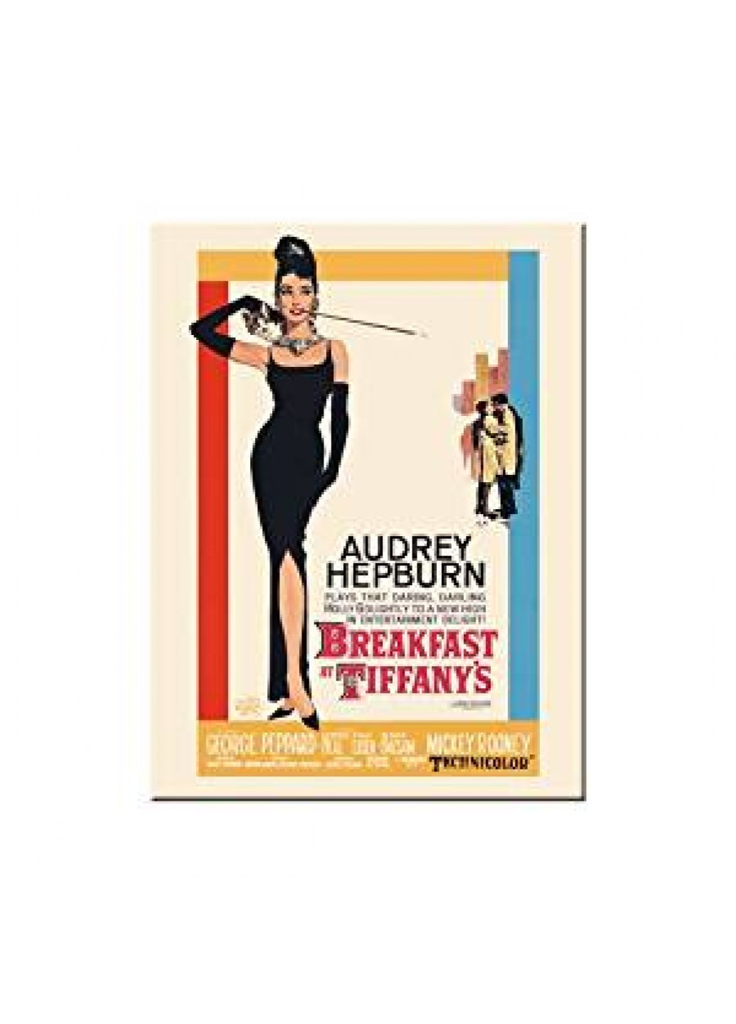 Магнит 8x6 см "Audrey Hepburn Breakfast At Tiffanys" (14180) Nostalgic Art (215853599)