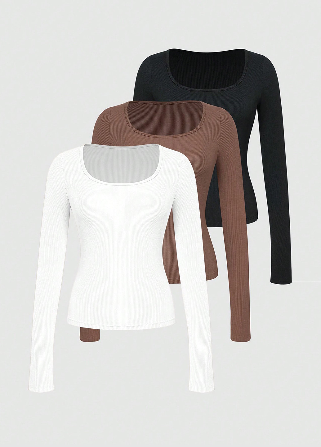 Лонгслив (3 шт.) SHEIN (365220639)