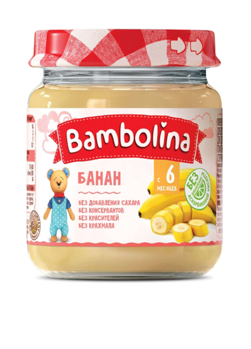 Пюре банан, 100 г Bambolina (131224589)