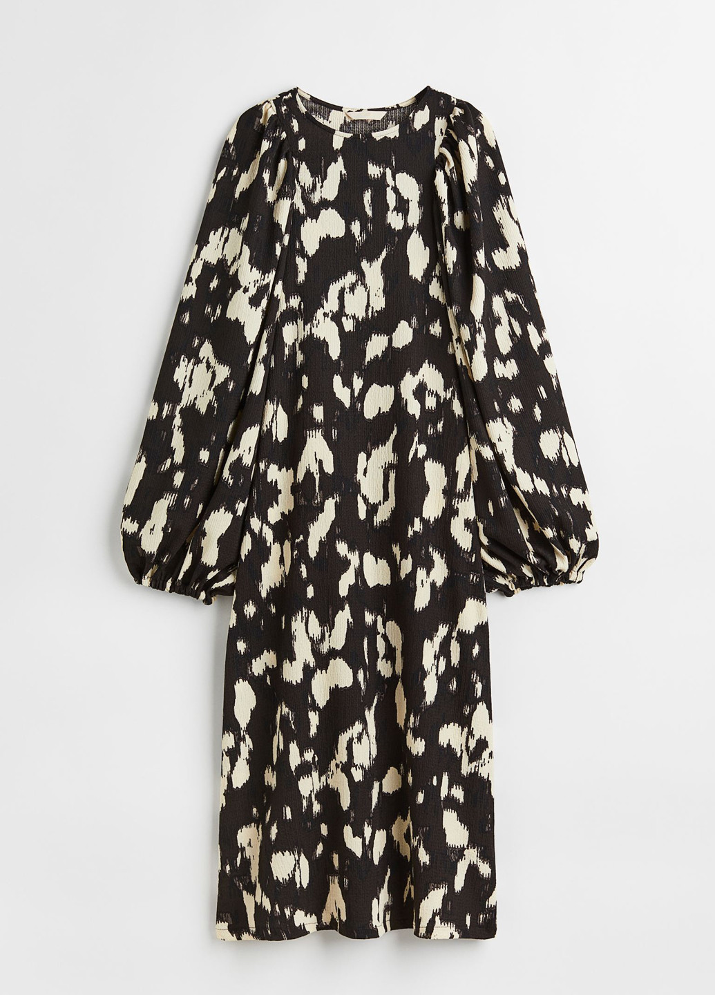 Чорно-білий кежуал сукня H&M з абстрактним візерунком