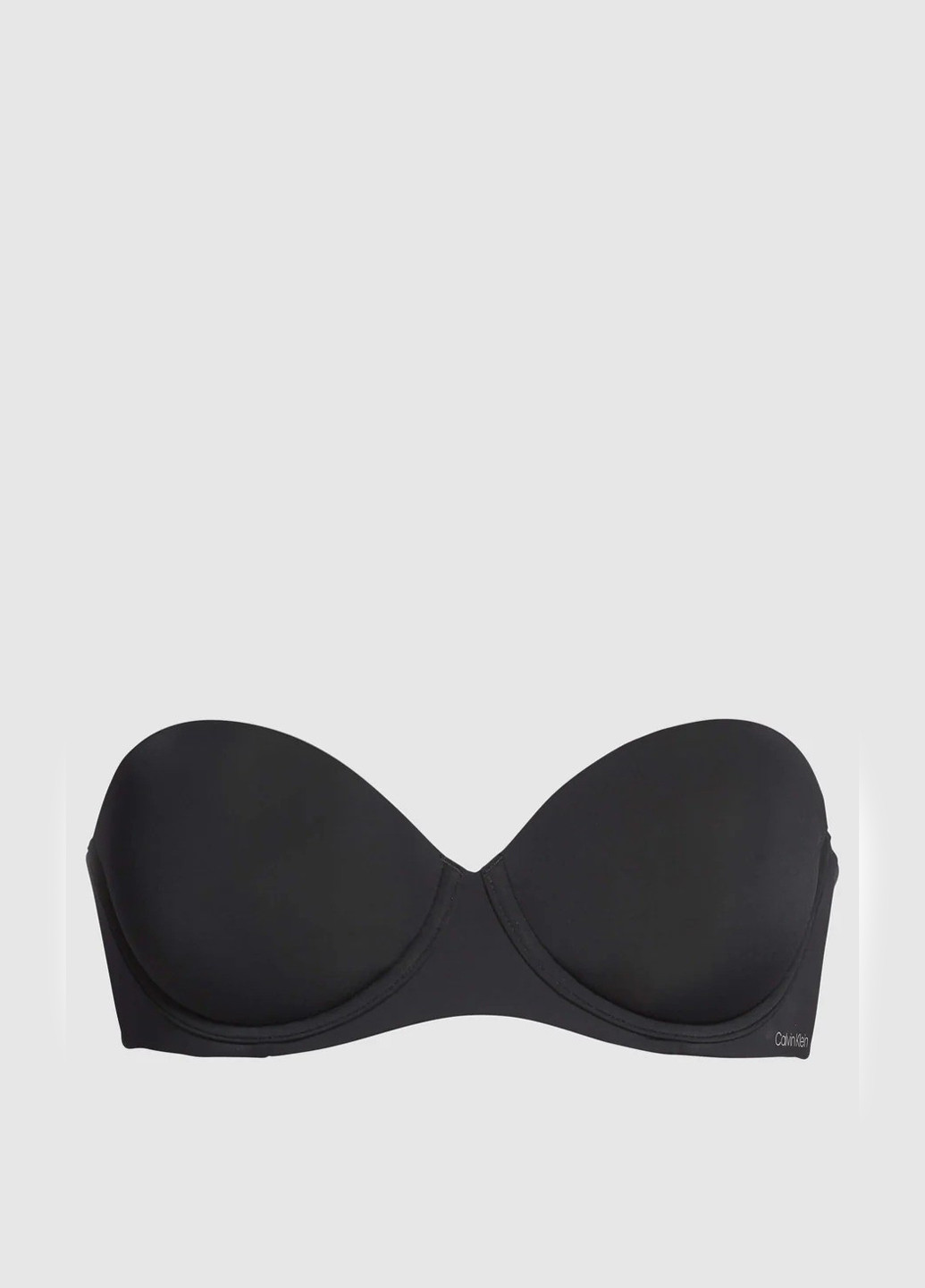 Чорний балконет бюстгальтер Calvin Klein з кісточками нейлон