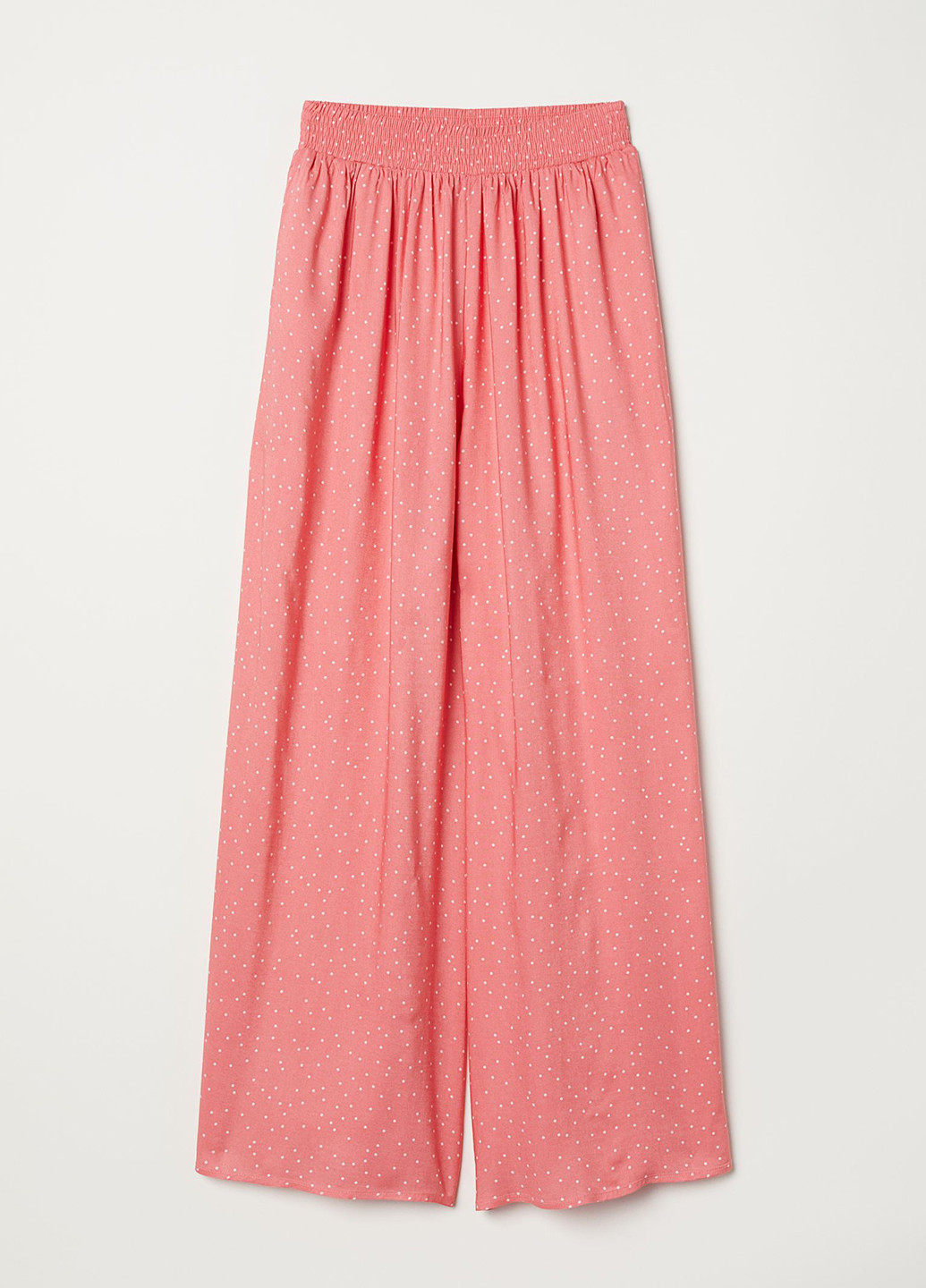 Розовые кэжуал демисезонные прямые брюки H&M