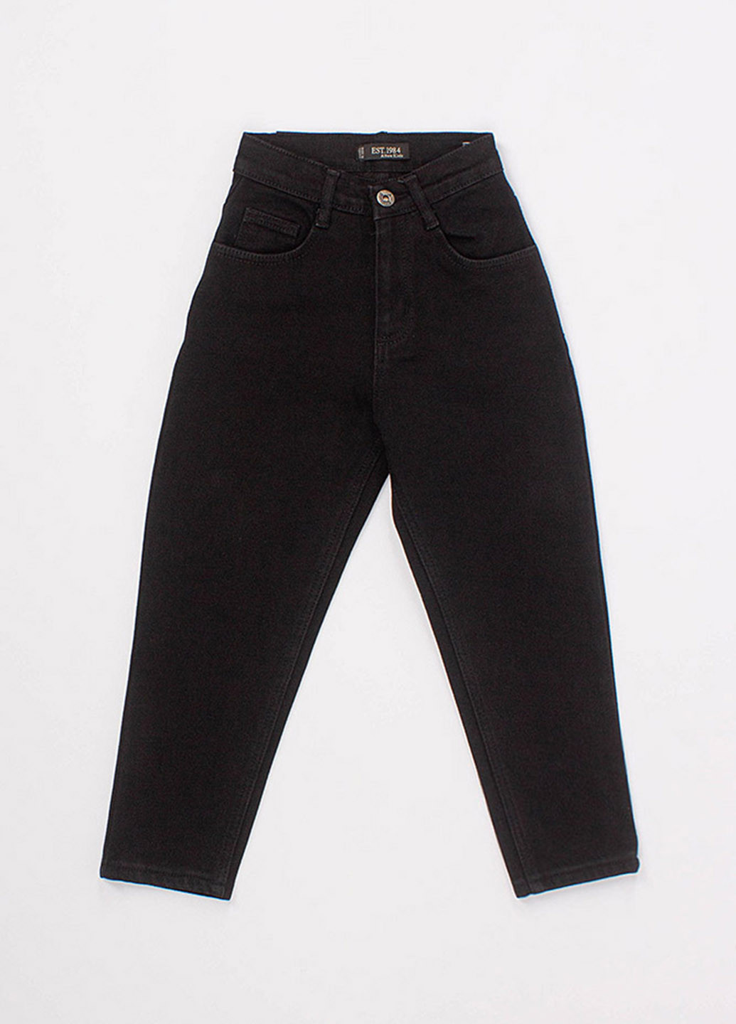 Черные зимние зауженные джинсы Altun