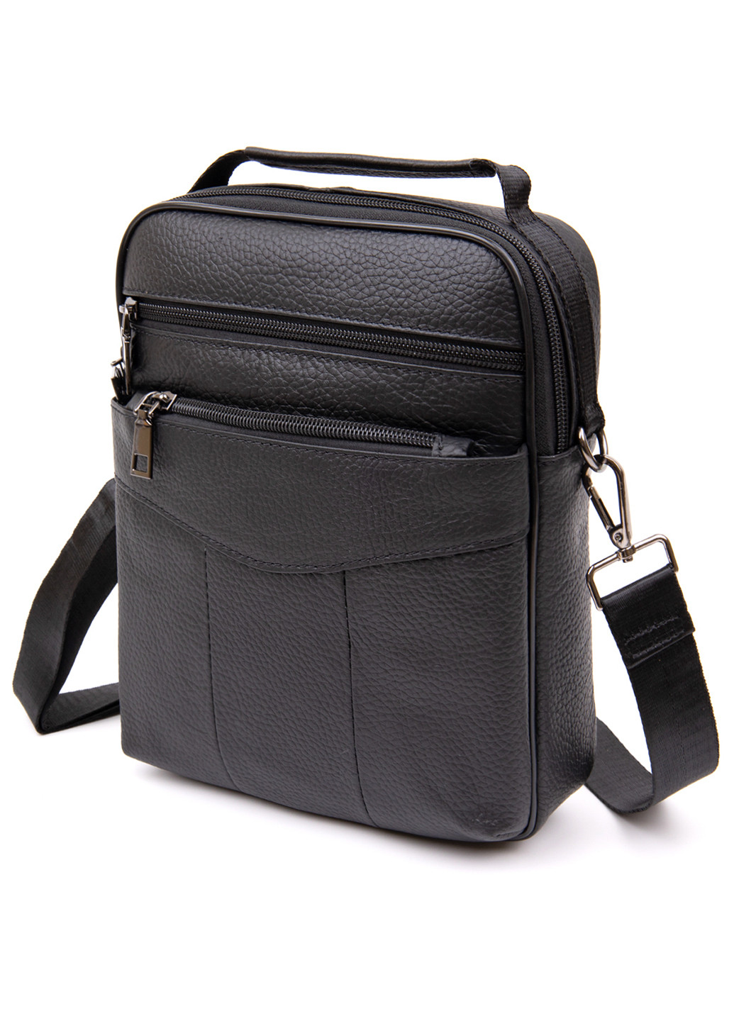 Мужской кожаный мессенджер 18,5х24х6 см Vintage (252131510)