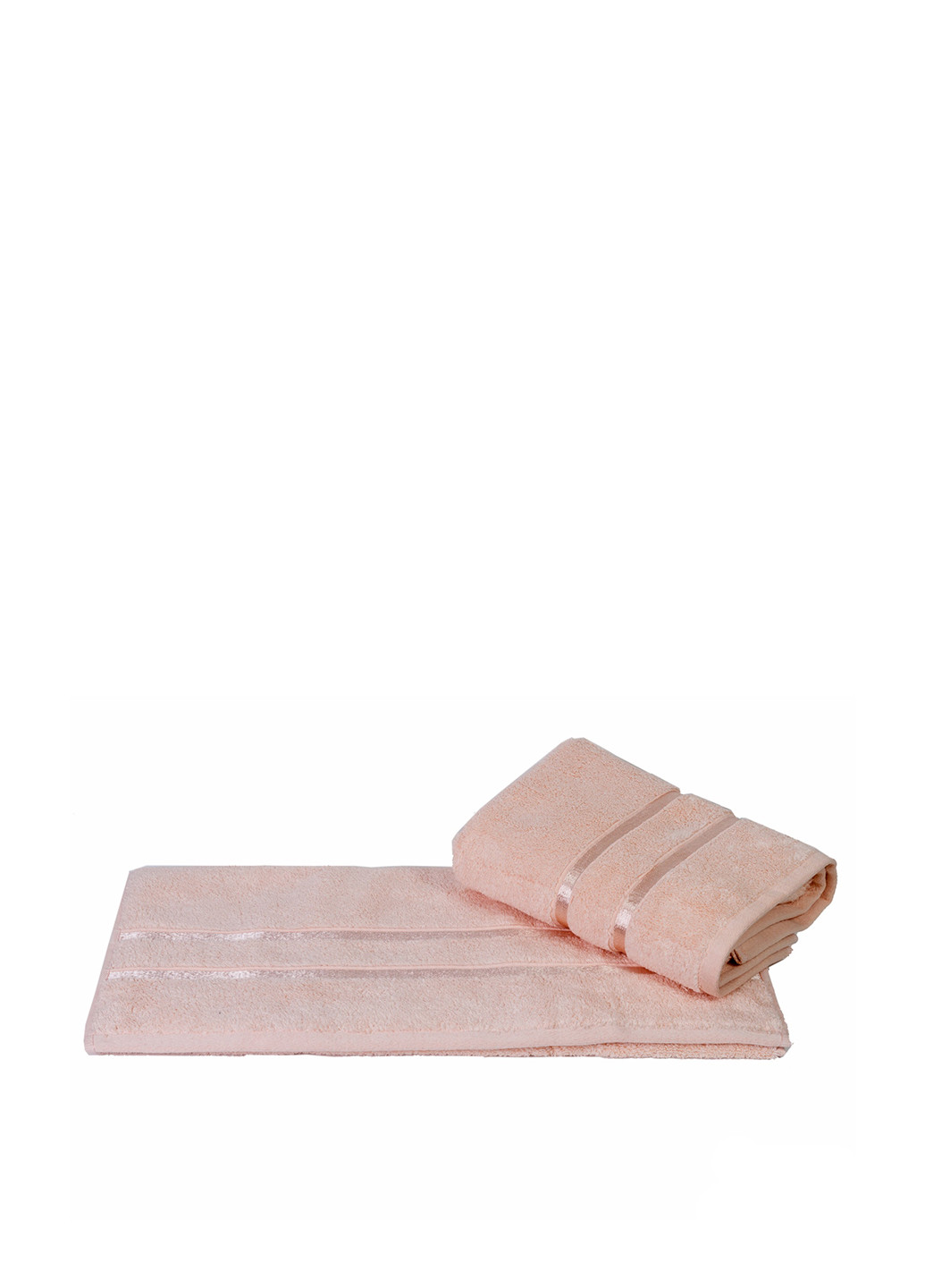 Hobby полотенце, 70х140 см полоска светло-розовый производство - Турция