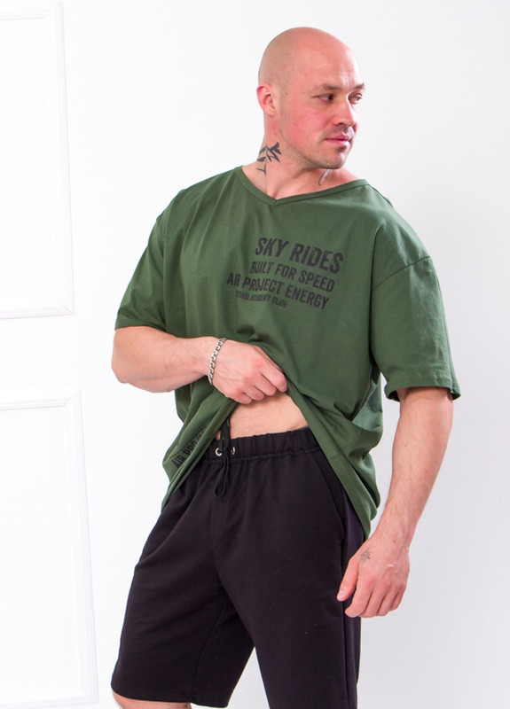 Оливковий (хакі) літній комплект чоловічий 58 білий+хакі носи своє (-057-33-v2) Носи своє 8194