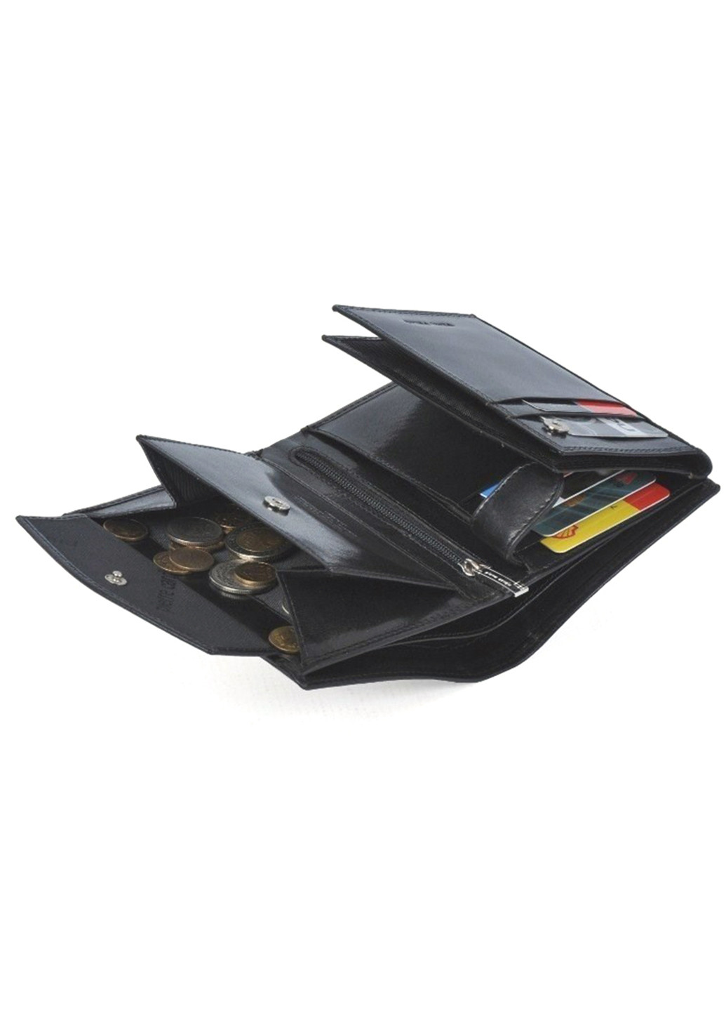 Мужское кожаное портмоне без застежки черное YS507.1 326 Pierre Cardin (210103820)