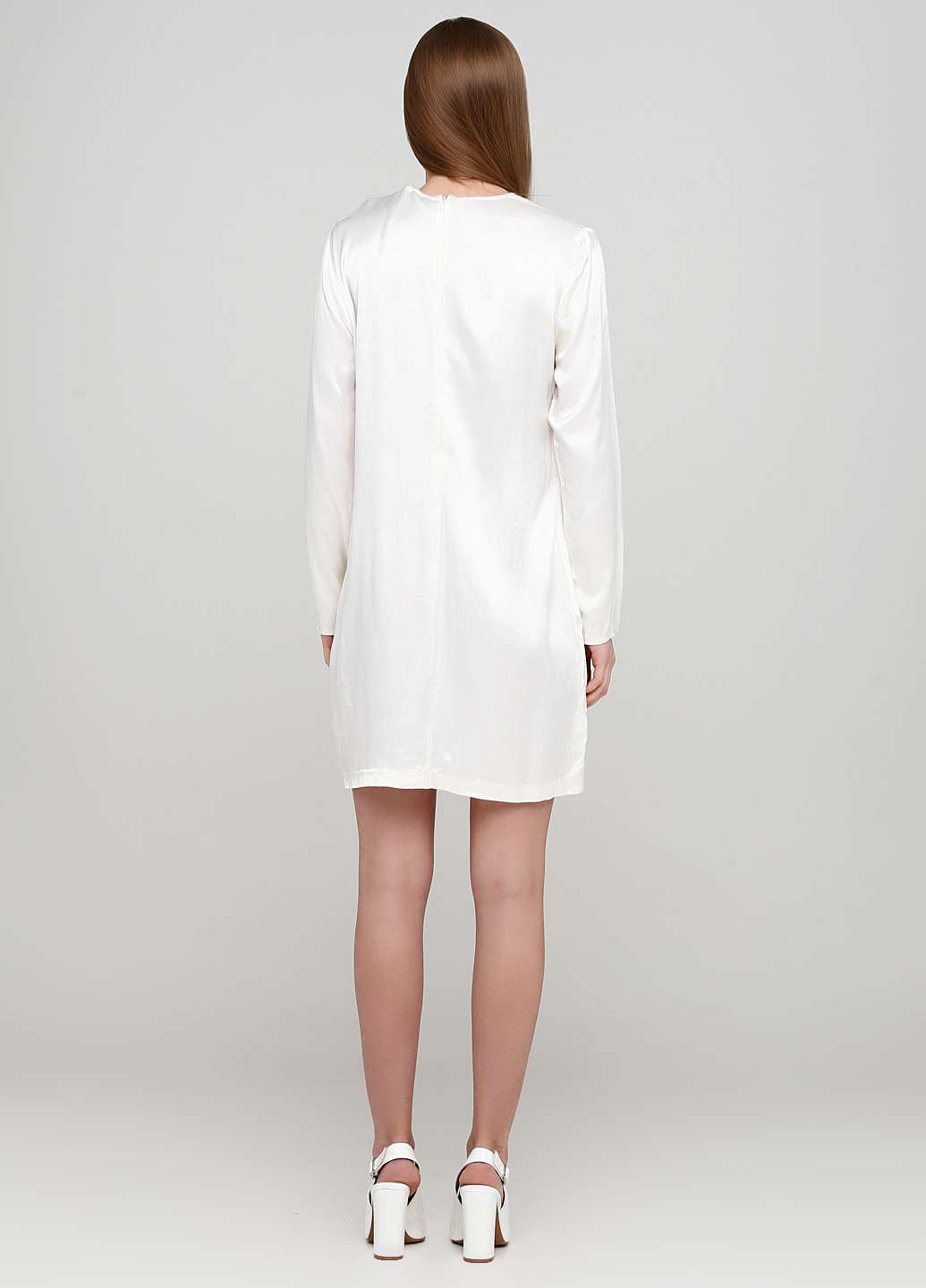 Білий кежуал плаття, сукня H&M однотонна