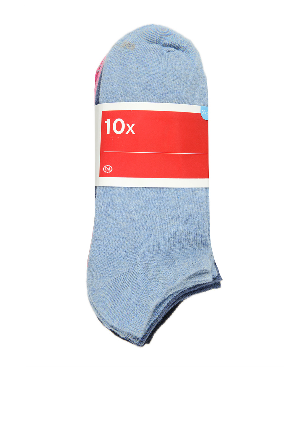 Носки (10 пар) C&A без уплотненного носка меланжи комбинированные повседневные