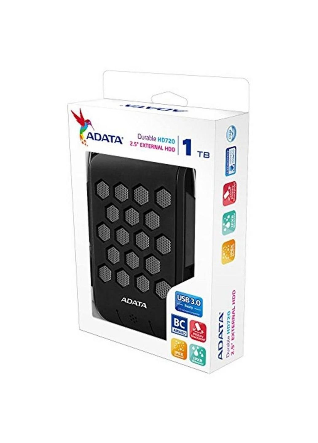 Зовнішній жорсткий диск 2.5 "2 Тб Адата (AHD720-2TU31-CBK) ADATA 2.5" 2TB (250053829)