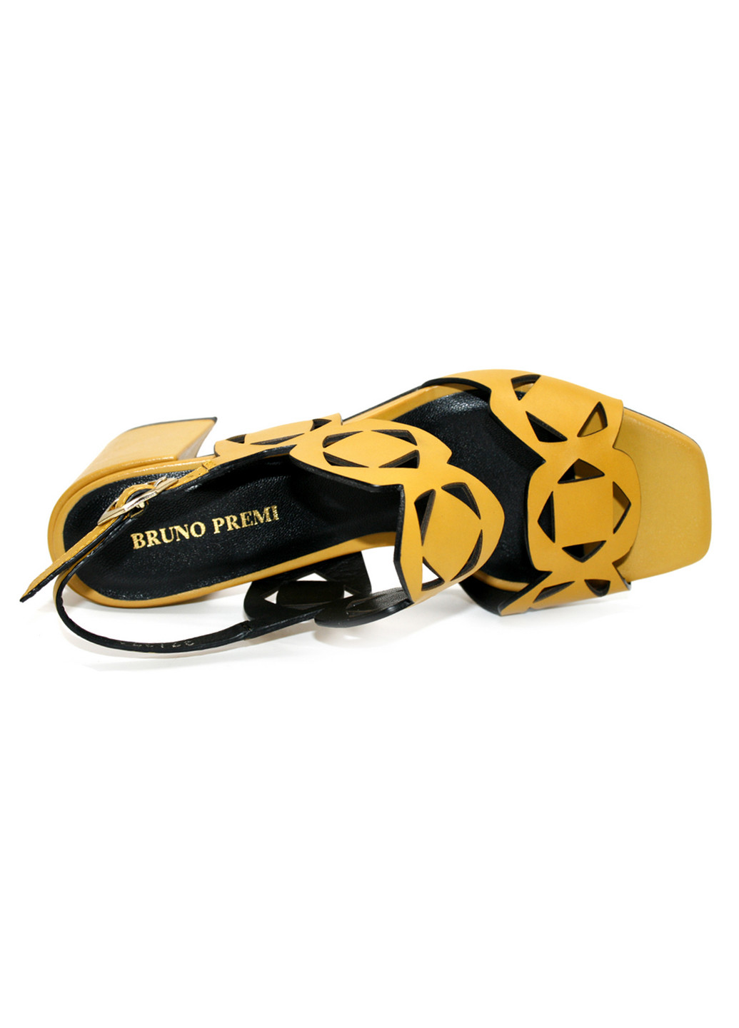 Желтые босоножки Bruno Premi с ремешком