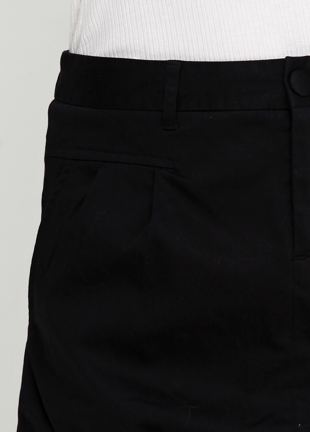 Черная кэжуал однотонная юбка Parasuco